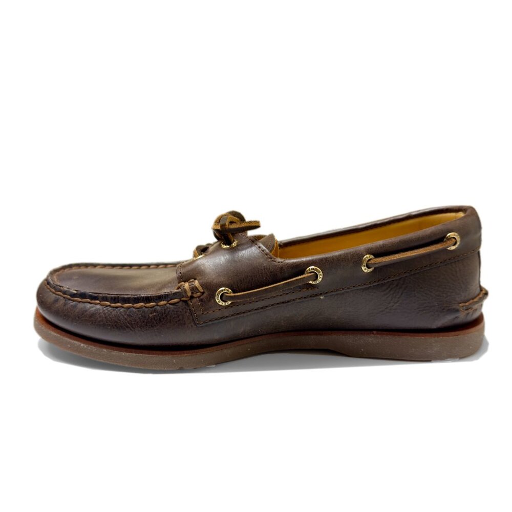 Men's Sperry Top Sider 2 Eye Gold Cup Collection Boat Shoes Size 8.5 M Brown - Picture 6 of 14